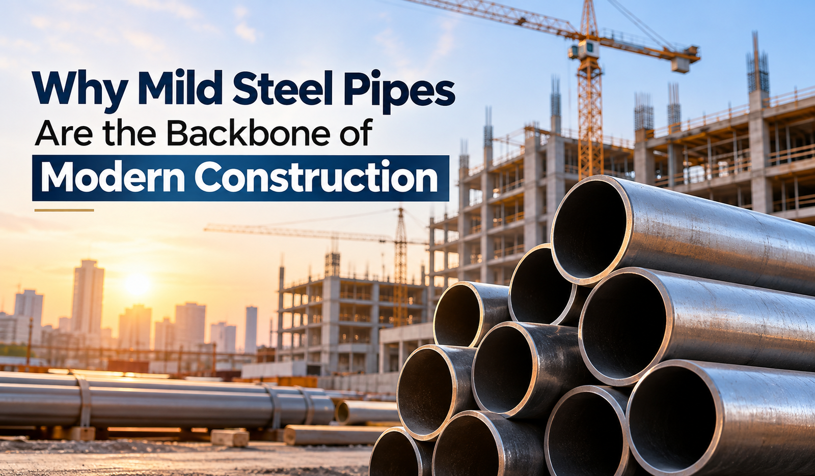 Mild Steel Pipes in Construction